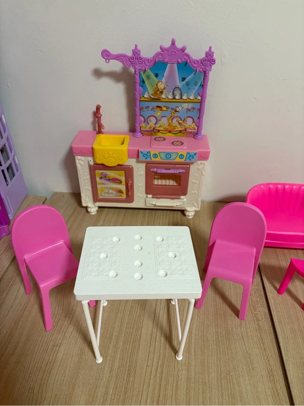 Barbie Pink & White Playroom Furniture Set